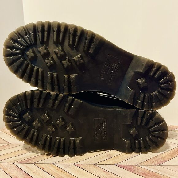 Dr Martens Adrian Quad Leather Platform Tassel Loafers‎ Black M 8 W 9 Kiltie main image 4